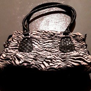 Zebra print handbag